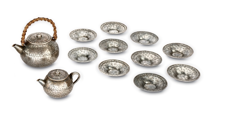 尚美堂造純銀茶器一套十二件仕宏拍賣